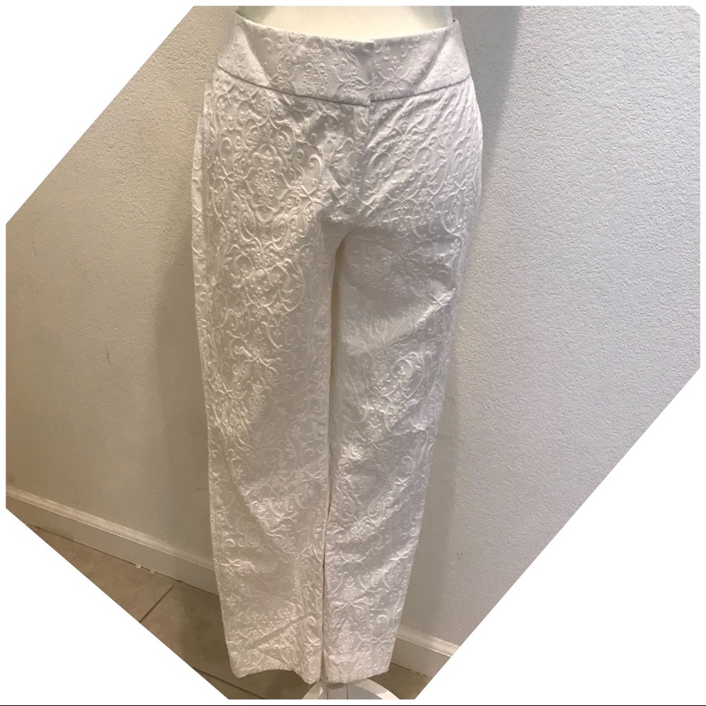 White LOFT ankle pants